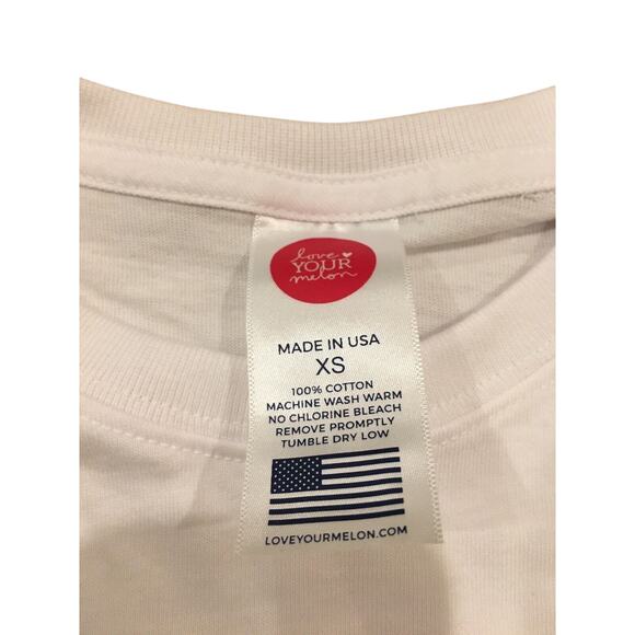 Love Your Melon Red Aztec Kids White Long Sleeve Heart Shirt Size X-Small XS - Picture 5 of 5